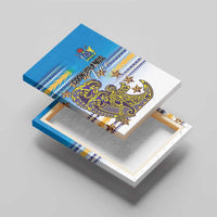 Cook Islands Va'a Race Canvas Wall Art Te Tatau Tattoos Sporty Style Glory Blue Color - Polynesian Pride