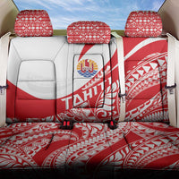 Tahiti Va'a Race Back Car Seat Cover Polynesian Tattoos Sporty Style - Polynesian Pride