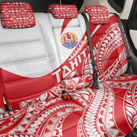 Tahiti Va'a Race Back Car Seat Cover Polynesian Tattoos Sporty Style - Polynesian Pride