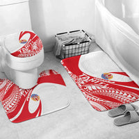 Tahiti Va'a Race Bathroom Set Polynesian Tattoos Sporty Style - Polynesian Pride