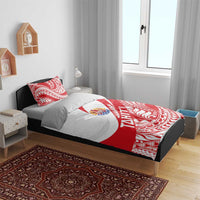 Tahiti Va'a Race Bedding Set Polynesian Tattoos Sporty Style - Polynesian Pride