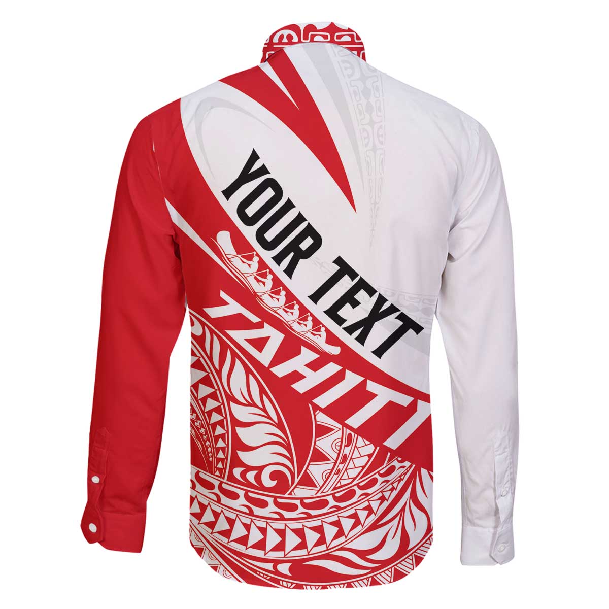 Personalised Tahiti Va'a Race Family Matching Off The Shoulder Long Sleeve Dress and Hawaiian Shirt Polynesian Tattoos Sporty Style - Polynesian Pride