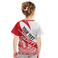 Personalised Tahiti Va'a Race Kid T Shirt Polynesian Tattoos Sporty Style - Polynesian Pride