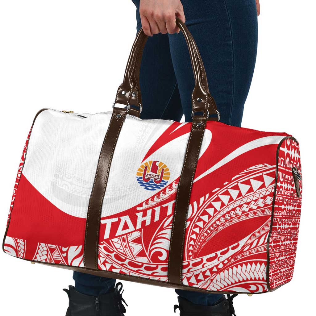 Tahiti Va'a Race Travel Bag Polynesian Tattoos Sporty Style - Polynesian Pride