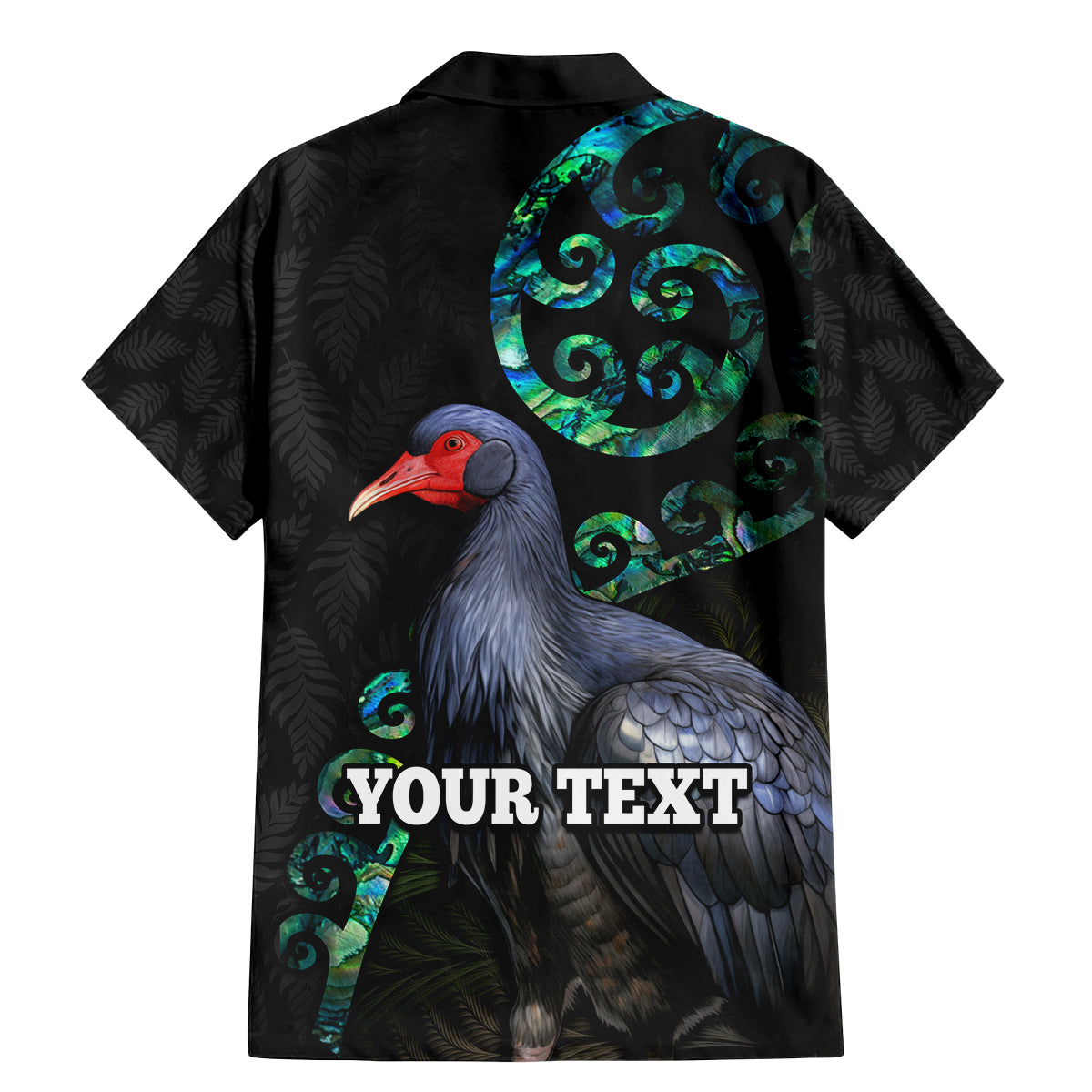 Custom Pukeko New Zealand Family Matching Mermaid Dress and Hawaiian Shirt Koru Papua Shell with Silver Fern Pattern LT03 - Polynesian Pride