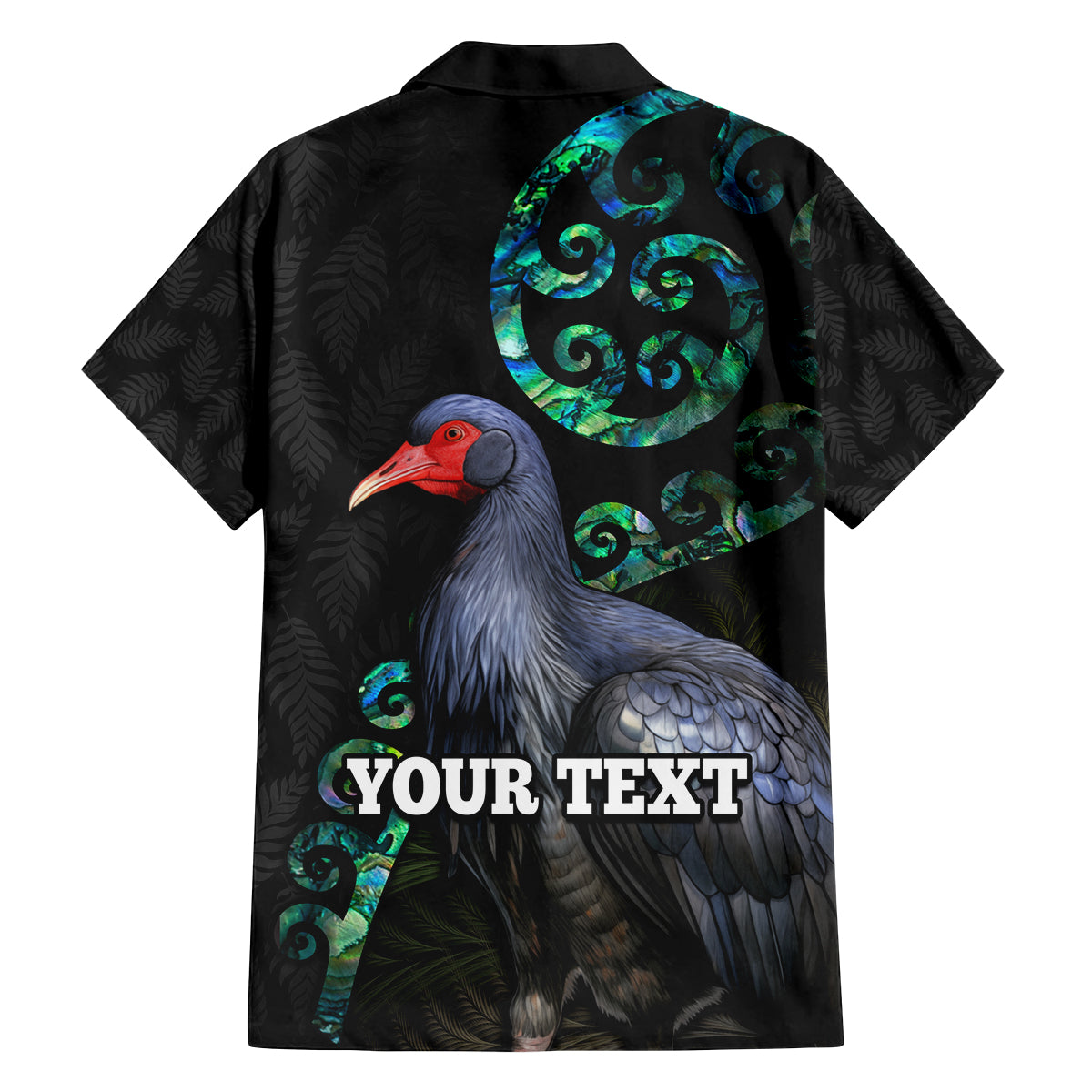 Custom Pukeko New Zealand Family Matching Summer Maxi Dress and Hawaiian Shirt Koru Papua Shell with Silver Fern Pattern LT03 - Polynesian Pride