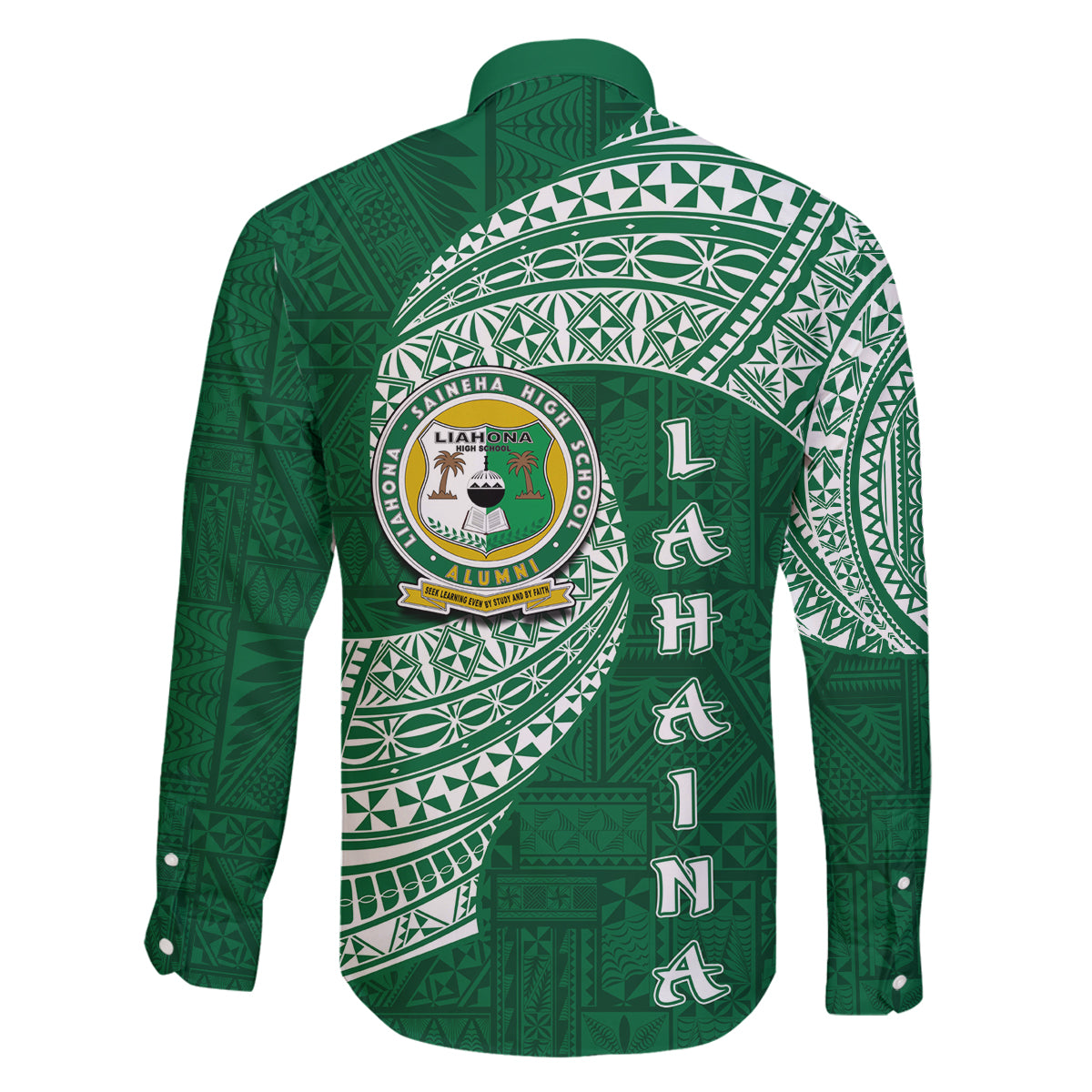 Tonga Lahaina High School Family Matching Mermaid Dress and Hawaiian Shirt Traditional Ngatu and Polynesian Pattern LT03 - Polynesian Pride