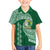 Tonga Lahaina High School Family Matching Off Shoulder Short Dress and Hawaiian Shirt Traditional Ngatu and Polynesian Pattern LT03 Son's Shirt Green - Polynesian Pride