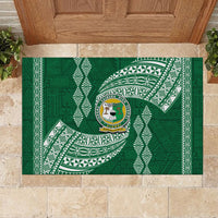 Tonga Lahaina High School Rubber Doormat Traditional Ngatu and Polynesian Pattern LT03 - Polynesian Pride
