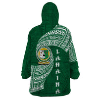 Tonga Lahaina High School Wearable Blanket Hoodie Traditional Ngatu and Polynesian Pattern LT03 - Polynesian Pride