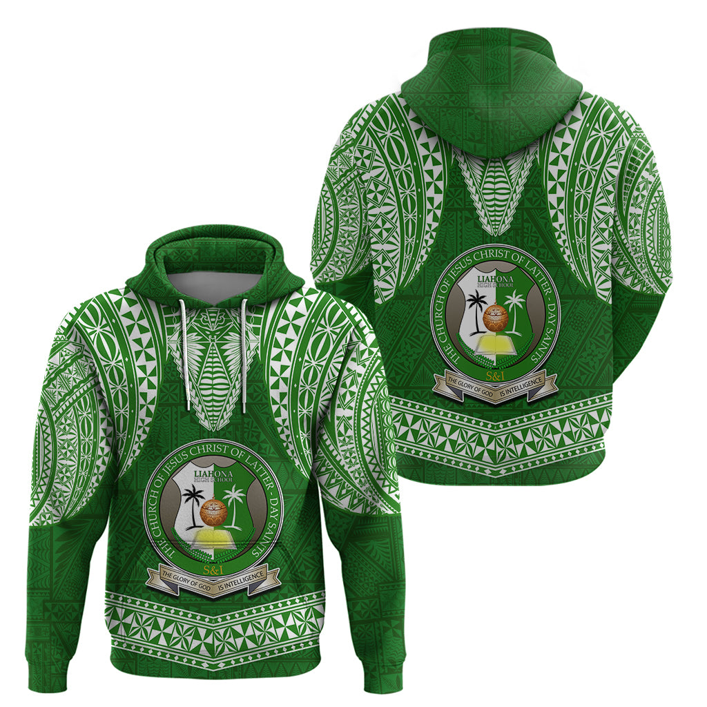 Tonga Liahona High School Hoodie Traditional Ngatu and Polynesian Pattern LT03 - Polynesian Pride