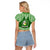 Tonga Liahona High School Raglan Cropped T Shirt Traditional Ngatu and Polynesian Pattern LT03 - Polynesian Pride