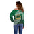 Tonga Saineha High School Off Shoulder Sweater Traditional Ngatu and Polynesian Pattern LT03 - Polynesian Pride