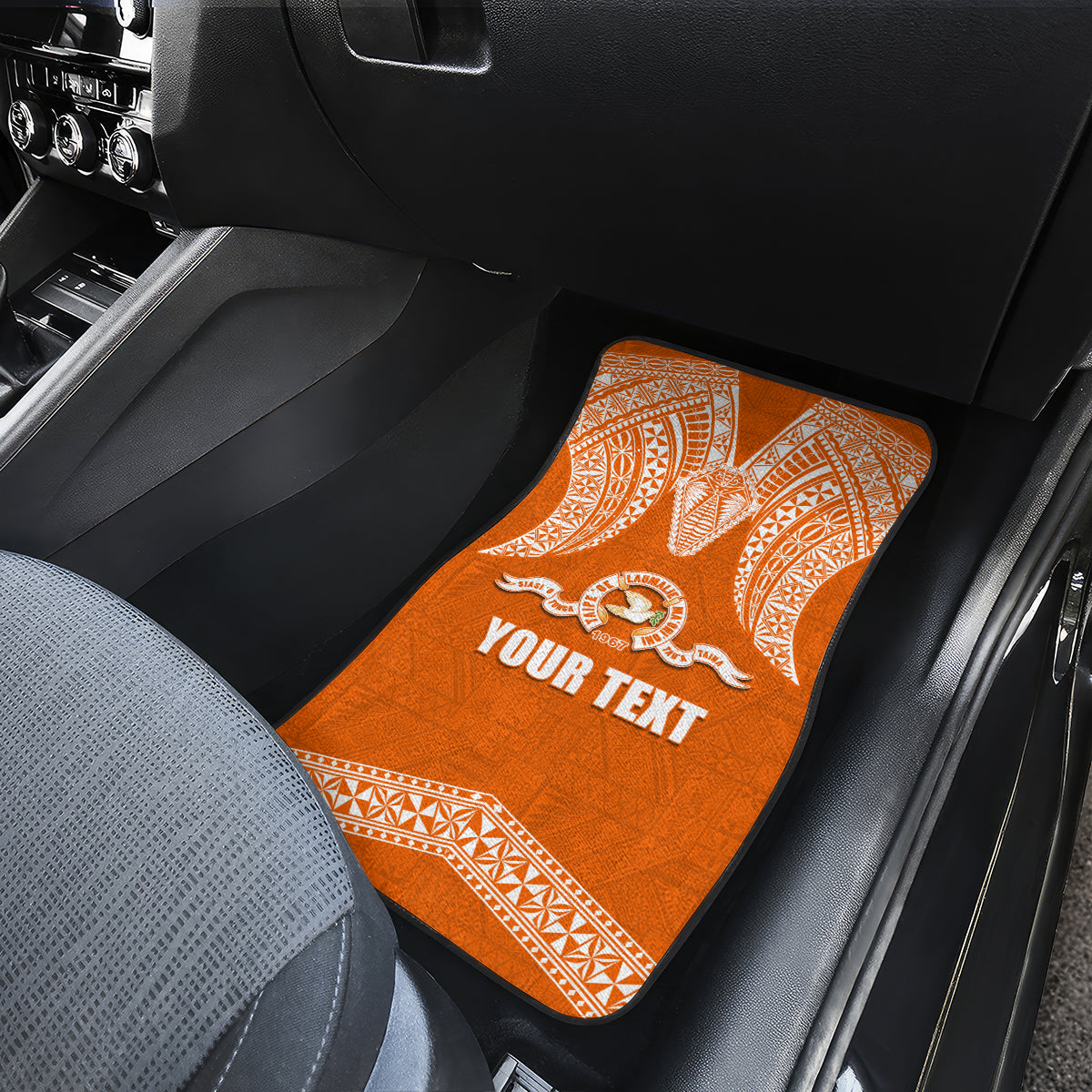 Tonga Tailulu College Car Mats Traditional Ngatu and Polynesian Pattern LT03 - Polynesian Pride