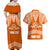 Tonga Tailulu College Couples Matching Off Shoulder Maxi Dress and Hawaiian Shirt Traditional Ngatu and Polynesian Pattern LT03 - Polynesian Pride