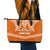 Tonga Tailulu College Leather Tote Bag Traditional Ngatu and Polynesian Pattern LT03 - Polynesian Pride