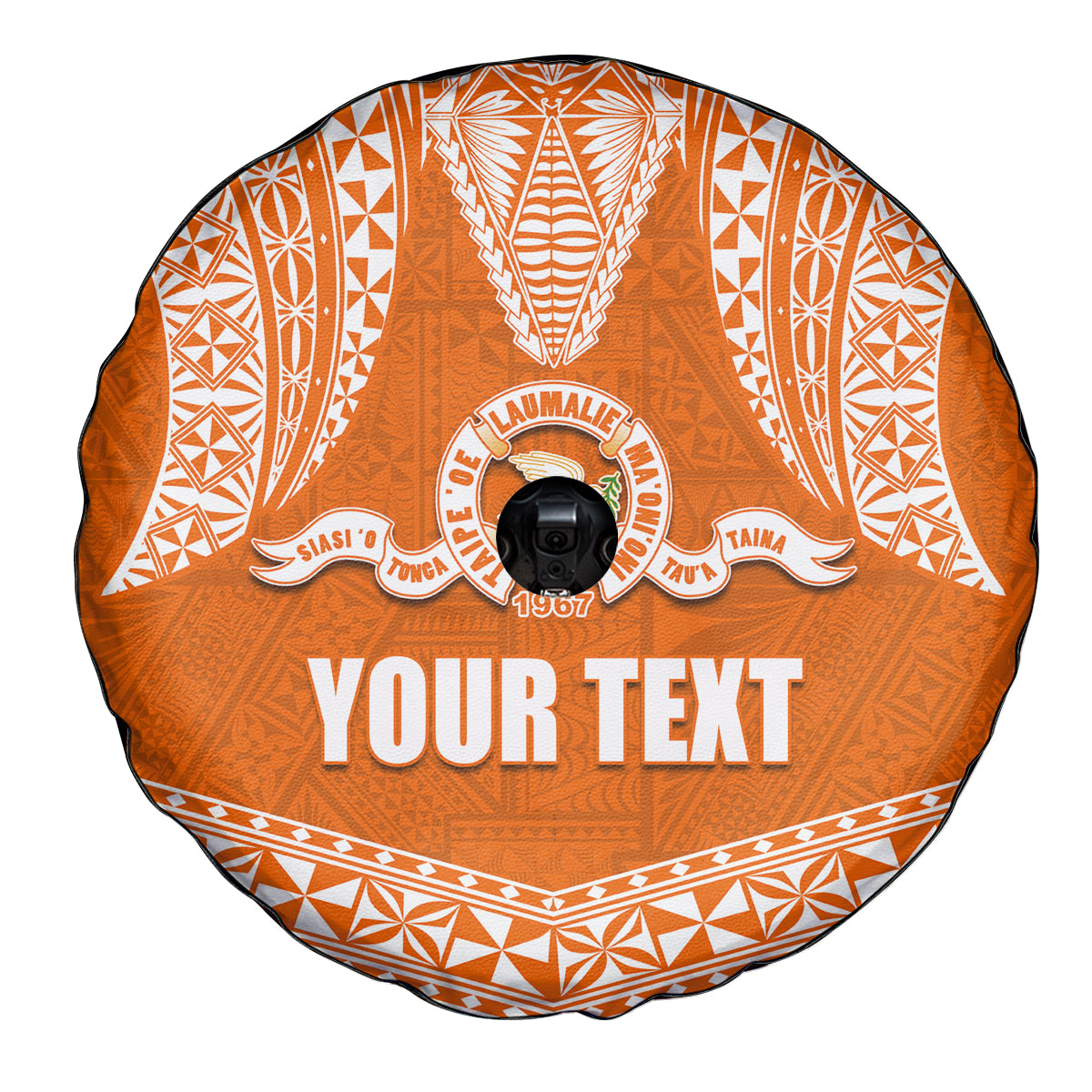 Tonga Tailulu College Spare Tire Cover Traditional Ngatu and Polynesian Pattern LT03 - Polynesian Pride