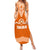 Tonga Tailulu College Summer Maxi Dress Traditional Ngatu and Polynesian Pattern LT03 Women Orange - Polynesian Pride