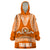 Tonga Tailulu College Wearable Blanket Hoodie Traditional Ngatu and Polynesian Pattern LT03 One Size Orange - Polynesian Pride