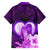 Dolphin Couple Love Story Valentine Day Hawaiian Shirt With Polynesian Tribal Tattoo Purple Style LT03 - Polynesian Pride