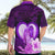 Dolphin Couple Love Story Valentine Day Hawaiian Shirt With Polynesian Tribal Tattoo Purple Style LT03 - Polynesian Pride