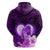 Dolphin Couple Love Story Valentine Day Hoodie With Polynesian Tribal Tattoo Purple Style LT03 - Polynesian Pride