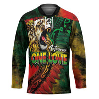 Aotearoa One Love Hockey Jersey Reggae Lion with Kakahu Huruhuru