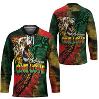Aotearoa One Love Hockey Jersey Reggae Lion with Kakahu Huruhuru