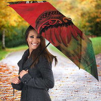Aotearoa One Love Umbrella Reggae Lion with Kakahu Huruhuru