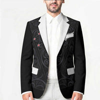 Custom Aotearoa Rugby Blazer Fern Blacks-Traditional Maori Motifs Design