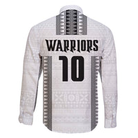 Fiji Rugby Warriors Family Matching Long Sleeve Bodycon Dress and Hawaiian Shirt Masi Tribal Pattern Go Champion 2024 LT03 - Polynesian Pride