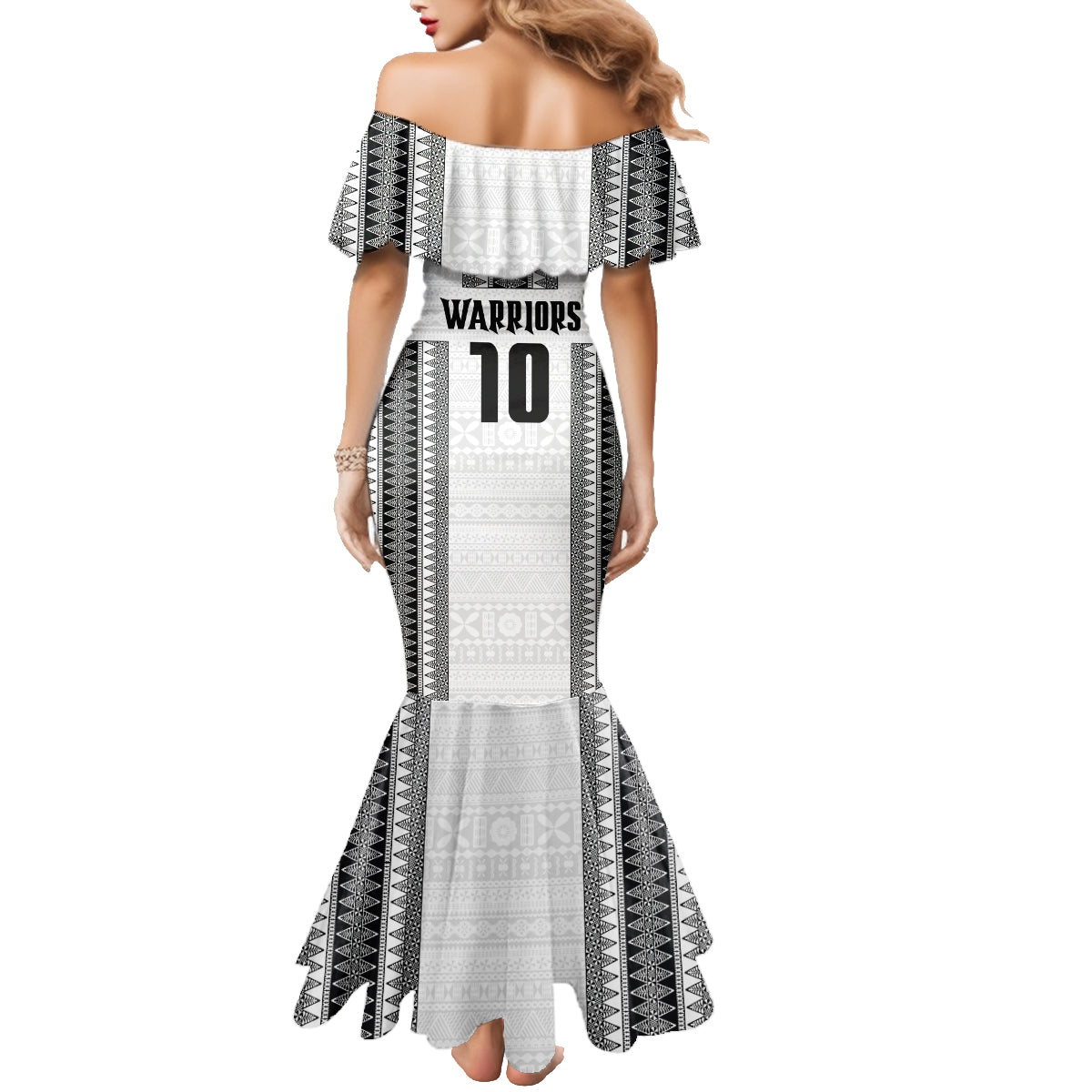 Fiji Rugby Warriors Family Matching Mermaid Dress and Hawaiian Shirt Masi Tribal Pattern Go Champion 2024 LT03 - Polynesian Pride