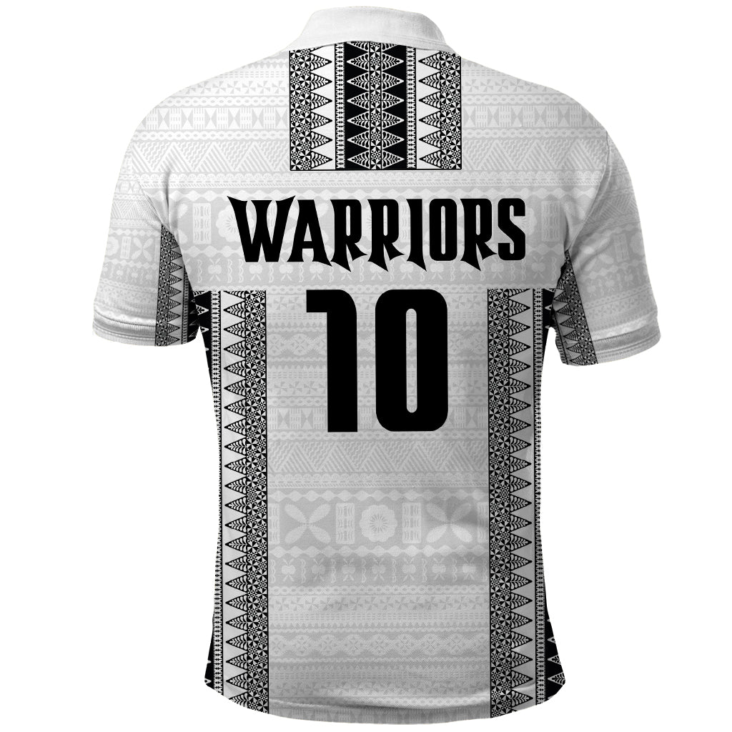Fiji Rugby Warriors Polo Shirt Masi Tribal Pattern Go Champion 2024