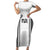 Fiji Rugby Warriors Short Sleeve Bodycon Dress Masi Tribal Pattern Go Champion 2024