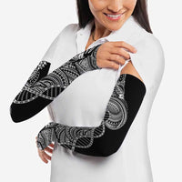 Samoan DNA Art Tattoo Arm Sleeves Polynesian Pattern Black Color