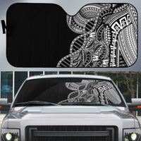 Samoan DNA Art Tattoo Auto Sun Shade Polynesian Pattern Black Color