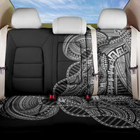 Samoan DNA Art Tattoo Back Car Seat Cover Polynesian Pattern Black Color