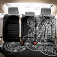 Samoan DNA Art Tattoo Back Car Seat Cover Polynesian Pattern Black Color