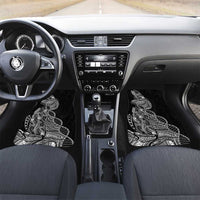 Samoan DNA Art Tattoo Car Mats Polynesian Pattern Black Color