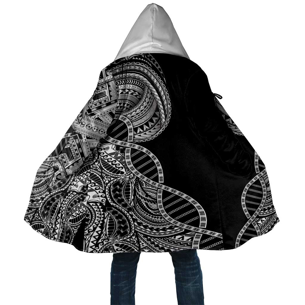 Samoan DNA Art Tattoo Cloak Polynesian Pattern Black Color