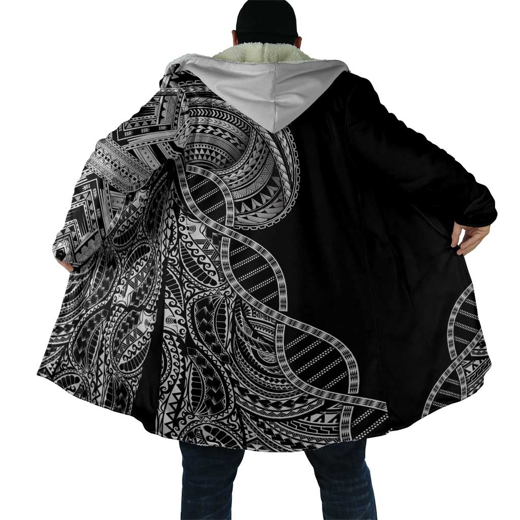 Samoan DNA Art Tattoo Cloak Polynesian Pattern Black Color