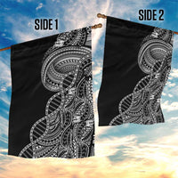 Samoan DNA Art Tattoo Garden Flag Polynesian Pattern Black Color