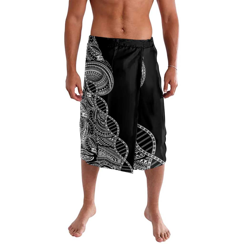 Samoan DNA Art Tattoo Lavalava Polynesian Pattern Black Color