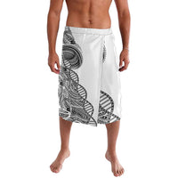 Samoan DNA Art Tattoo Lavalava Polynesian Pattern White Color