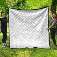 Samoan DNA Art Tattoo Quilt Polynesian Pattern All White