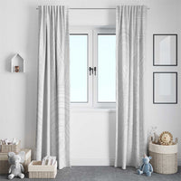 Samoan DNA Art Tattoo Window Curtain Polynesian Pattern All White
