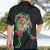 Hawaii Pikake and Maile Lei Hawaiian Shirt Honu Polynesian Pattern Black Color