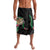 Hawaii Pikake and Maile Lei Lavalava Honu Polynesian Pattern Black Color