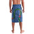 Hawaii Pikake and Maile Lei Lavalava Honu Polynesian Pattern Blue Color