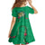 Hawaii Pikake and Maile Lei Family Matching Tank Maxi Dress and Hawaiian Shirt Honu Polynesian Pattern Green Color